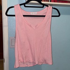 Anthropologie XL pink tank top